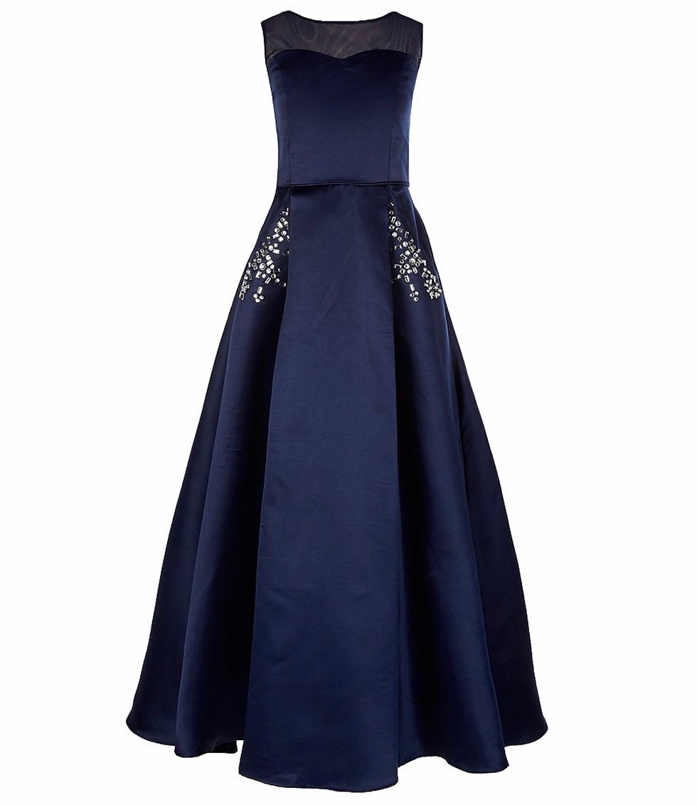 Rare Editions Satin Gown Dress