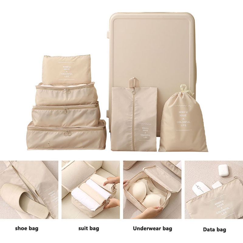 Thumbnail: Travel Set Storage Bags Clothes Digital Toiletries Shoes Organizer Bag Student D