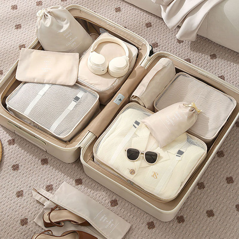 Thumbnail: Travel Set Storage Bags Clothes Digital Toiletries Shoes Organizer Bag Student D