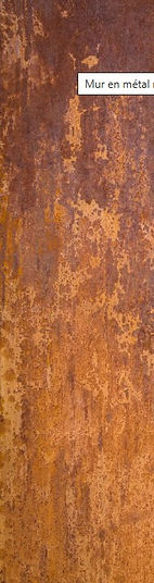 Photo d'acier Corten détail