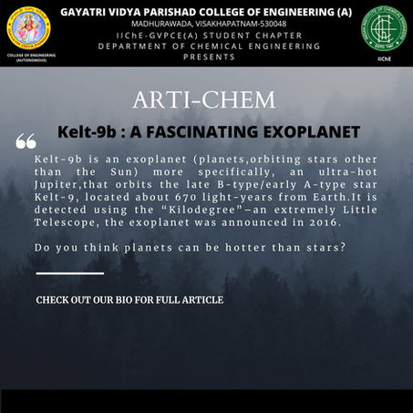 Kelt-9b : A FASCINATING EXOPLANET