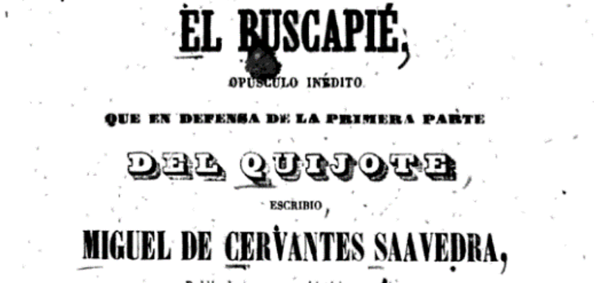El Buscapié. Miguel de Cervantes Saavedra.