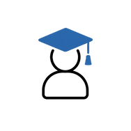 Adulting Program graduate with a cap