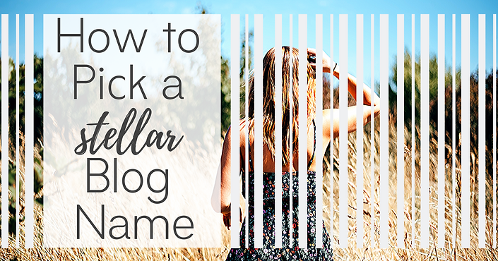 How to pick a blog name
