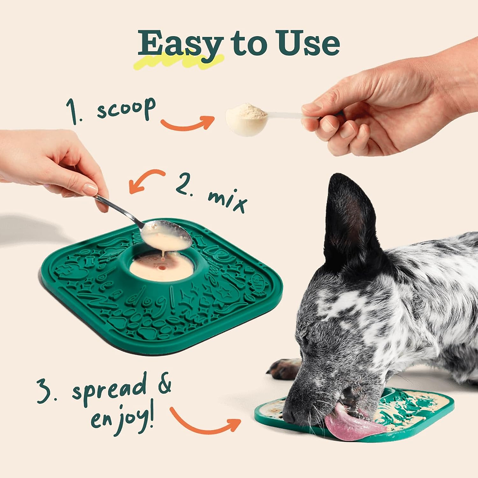 Miniatura: Lick Mat and Calming Lickmix Starter Pack Bundle - Dog Enrichment and Spread - S