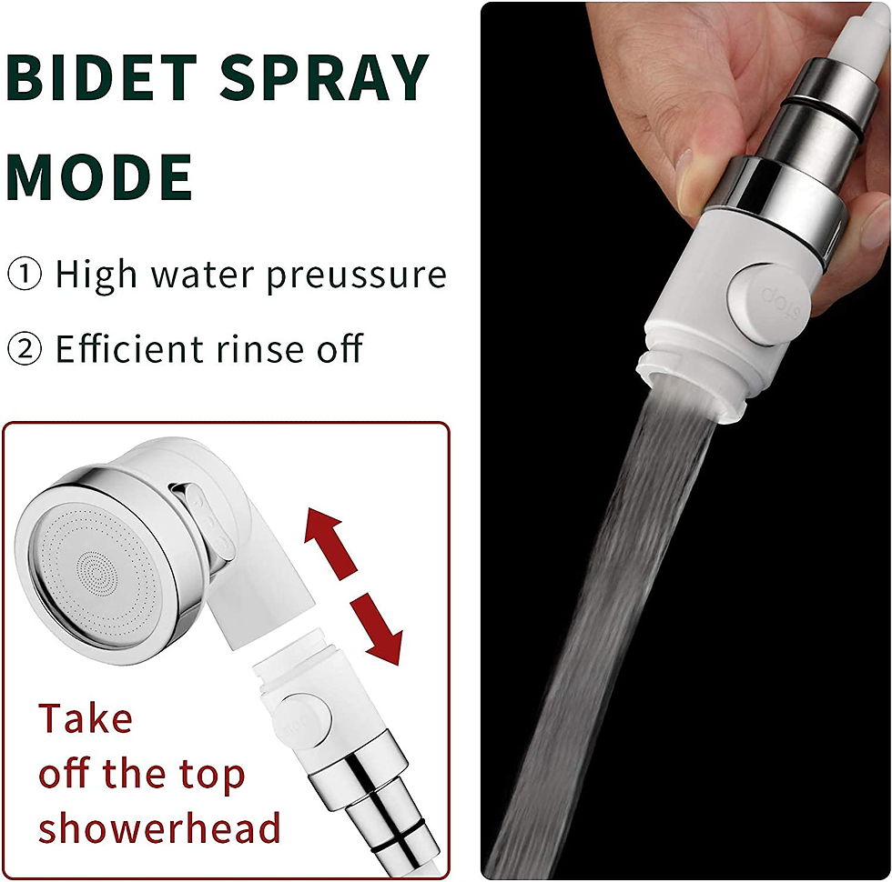 Miniatura: Sink Faucet Sprayer Attachment, Shower Head Attaches to Tub Faucet, Dog Bathing 