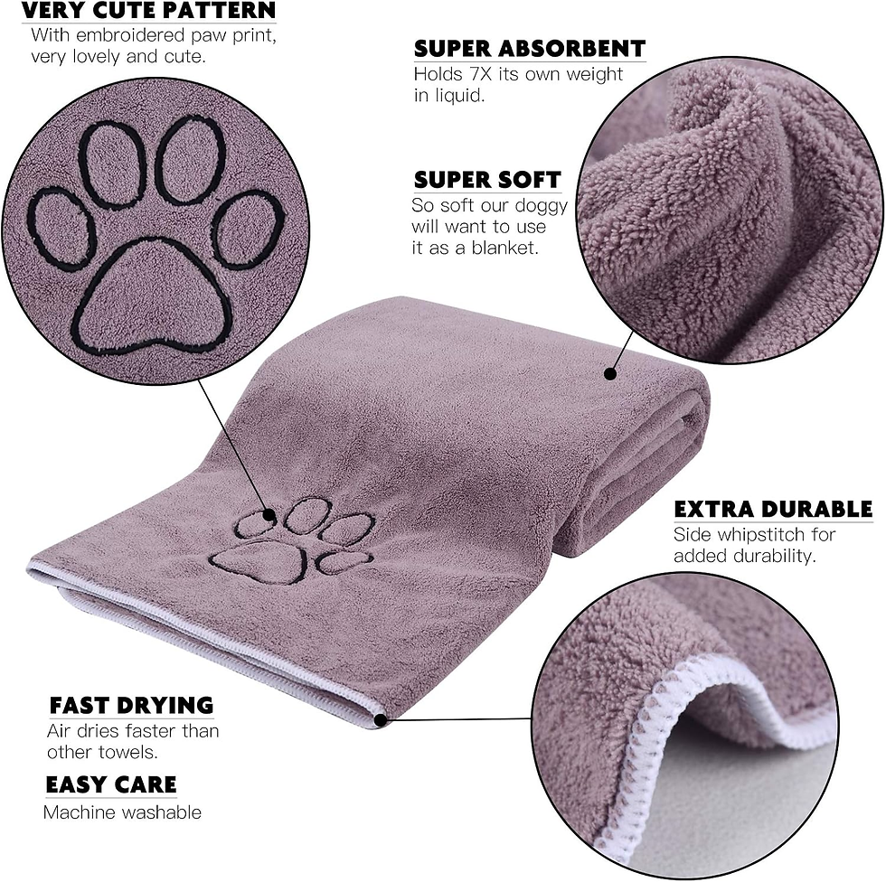 Miniatura: Dog Towel Super Absorbent Pet Bath Towel Microfiber Dog Drying Towel for Small, 