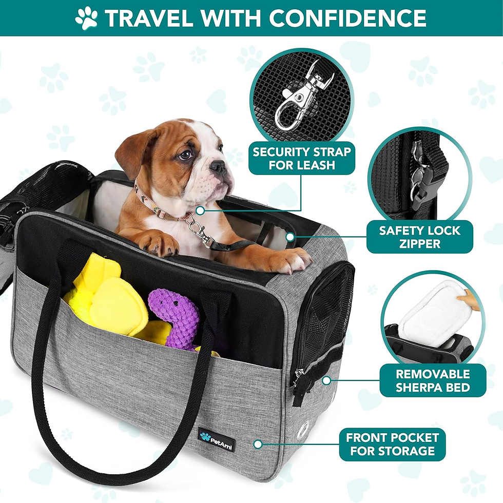 Miniatura: Dog Purse Carrier for Small Dogs Cats, TSA Airline Approved Soft-Sided Pet Carri