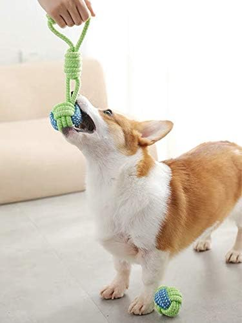 Miniatura: Dog Toy Interactive Chewing Rope Ball Toys Natural Cotton Washable Durable Tug o