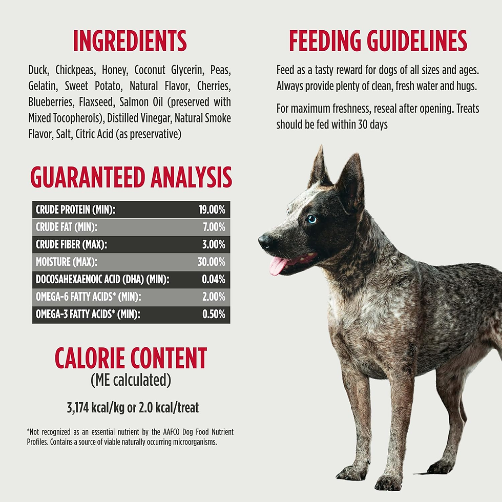 Miniatura: Trainers Duck Recipe Grain-Free Low-Calorie Healthy Dog & Puppy Training Treats,