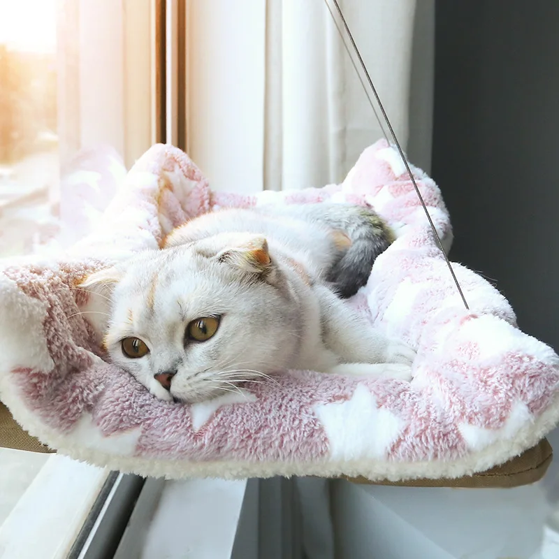 Miniatura: Hanging Cat Bed Pet Cat Hammock Aerial Cats Bed House Kitten Climbing Frame Sunn