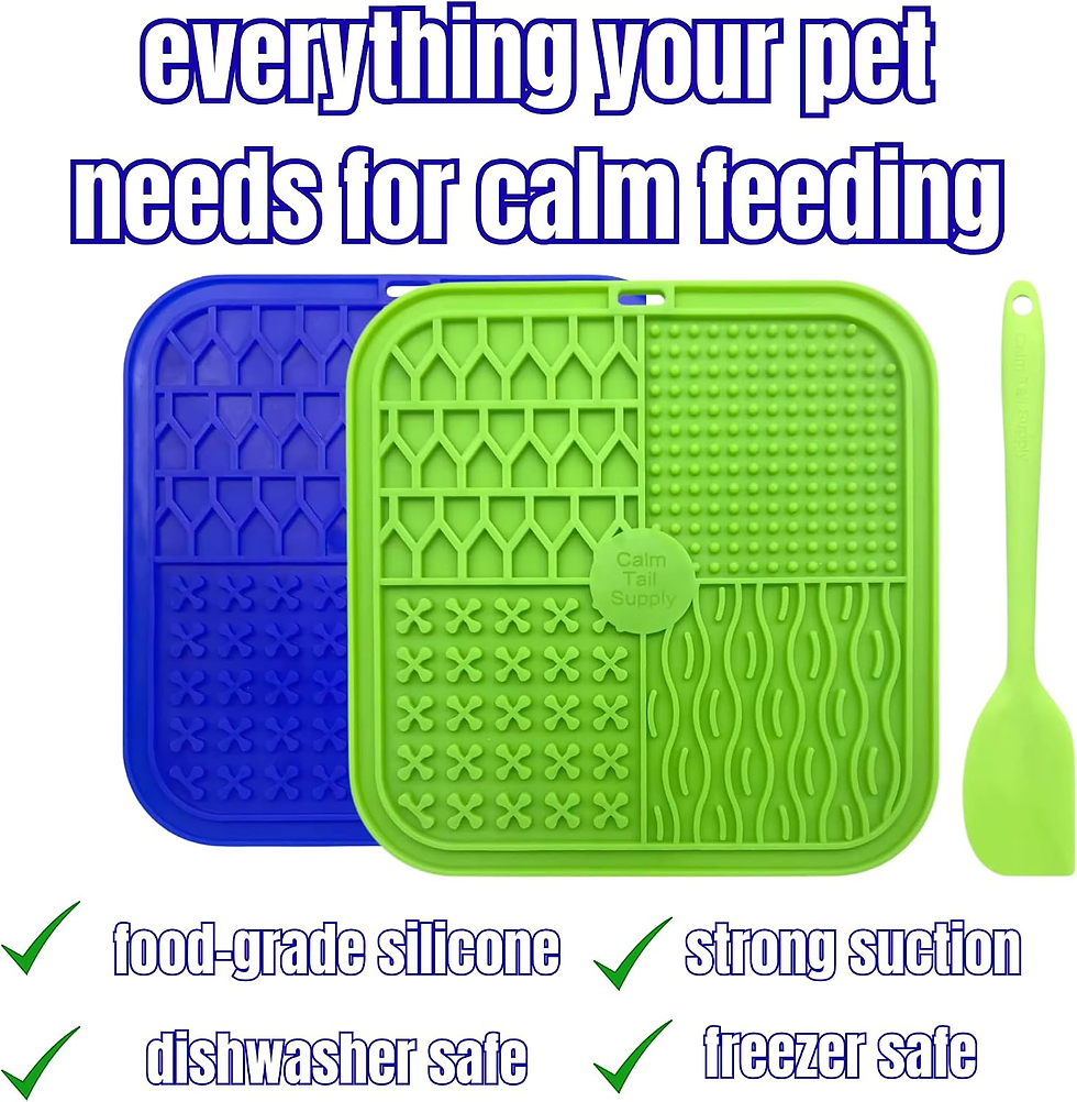 Miniatura: Bpa-Free Silicone Dog Lick Mat with Spatula – Slow Feeder Enrichment Mat for Dog