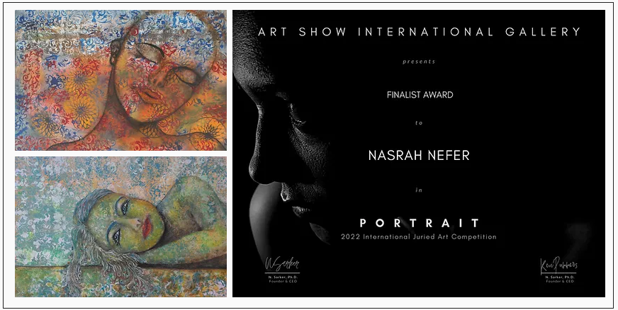 "Dreaming" and "Romantic Memories" Nasrah Nefer in Winners Gallery Teravarna 2022