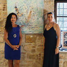 Arya Kamalı, Gülnur Çavuş, Nasrah Nefer and Elke Lina Krüger - Vernissage of the Exhibition "50 Shades of BLue" 22.09.2025