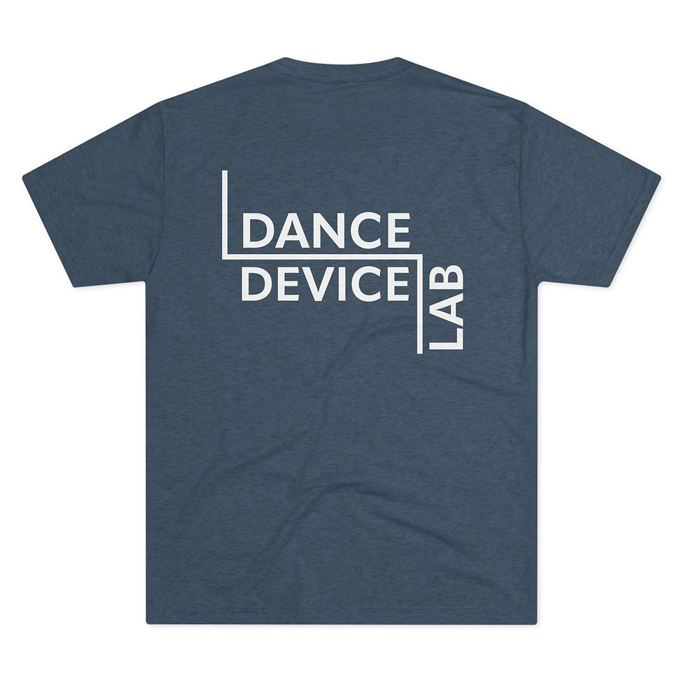 Thumbnail: Dance Device Lab Unisex Tri-Blend Tee - Logo on Back