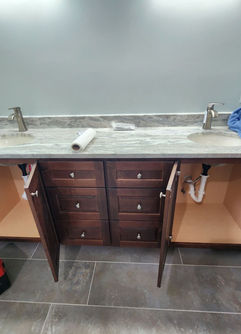Dual Bathroom Sink Faucet Installation