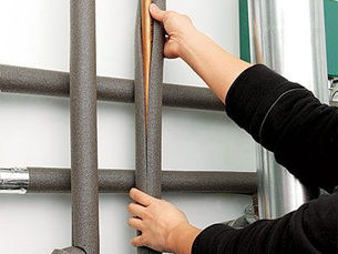 Foam water line insulation