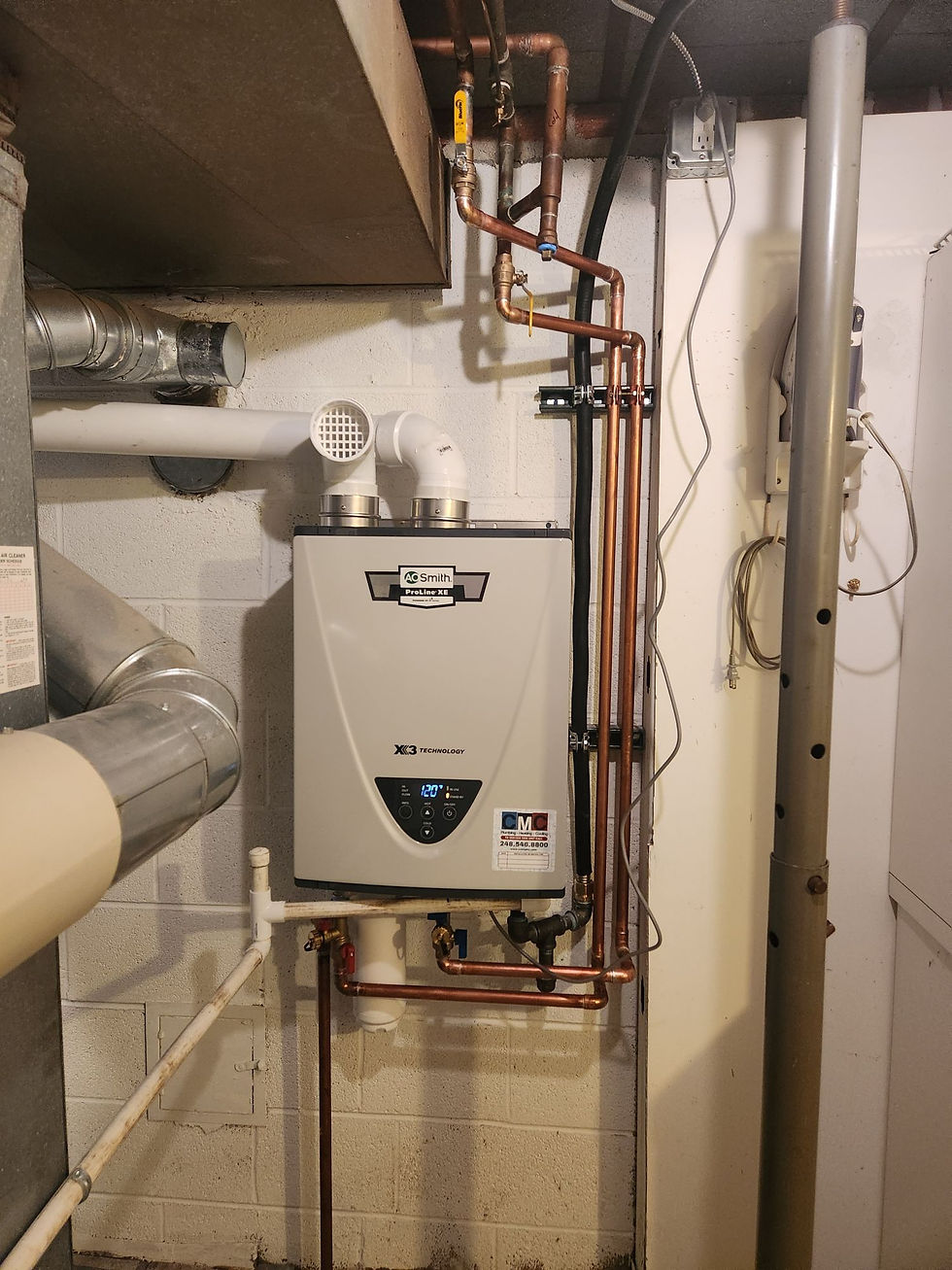 AO Smith tankless water heater installation Beverly Hills, MI