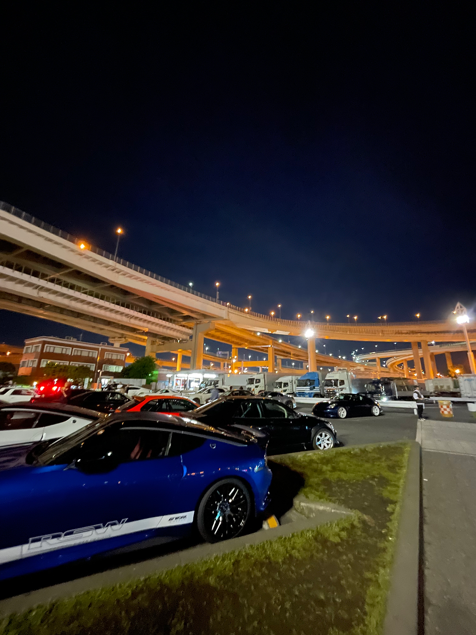 從大黑停車場望見的優美高速公路曲線。