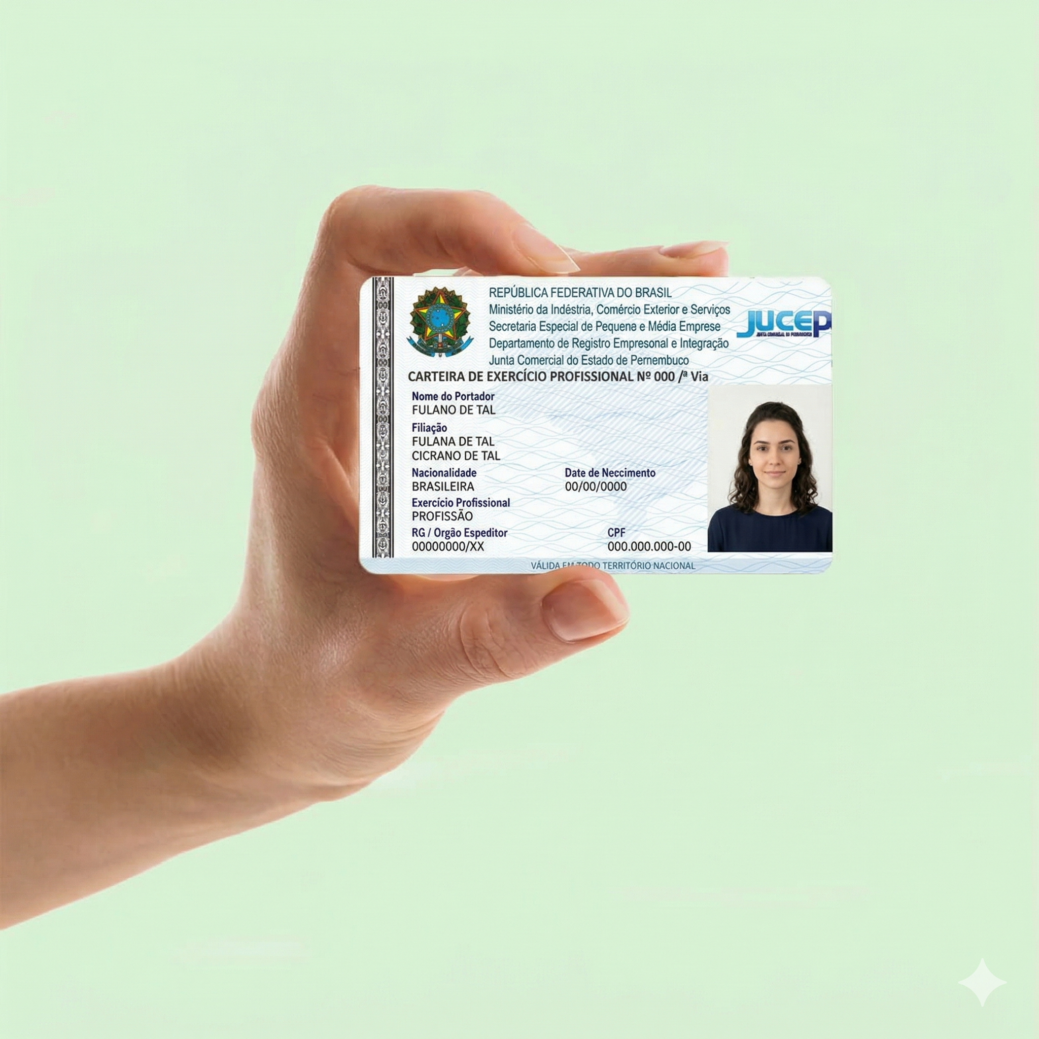Carteira de Exercício Profissional - JUCEP