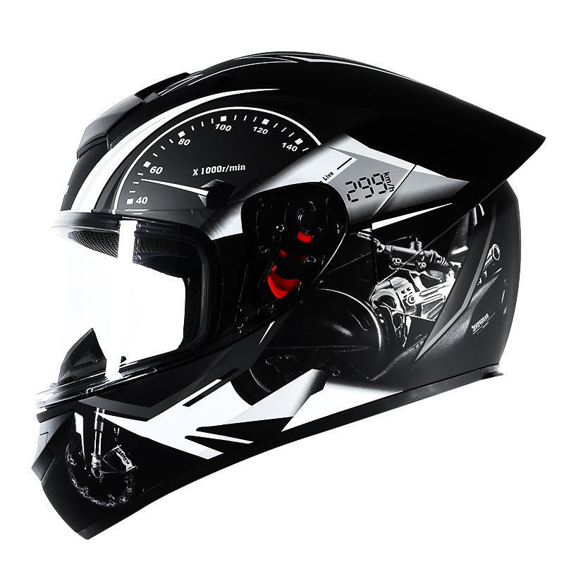 Thumbnail: Moto Custom Full Face Helmets Motorcycle Helmet