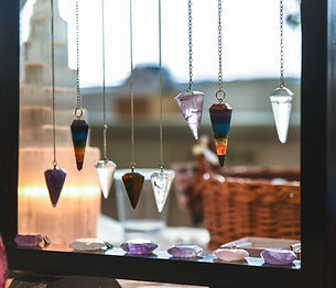 Hanging Crystal Pendulums
