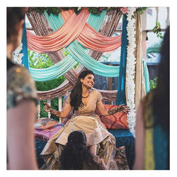 R&R Event Rentals - Bay Area Indian Wedding Decor - Backdrops & Draping, Table Linens, Centerpieces,