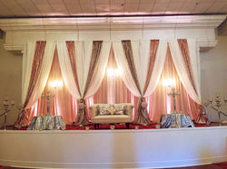 R&R Event Rentals - Bay Area Indian Wedding Decor - Backdrops & Draping, Table Linens, Centerpieces,