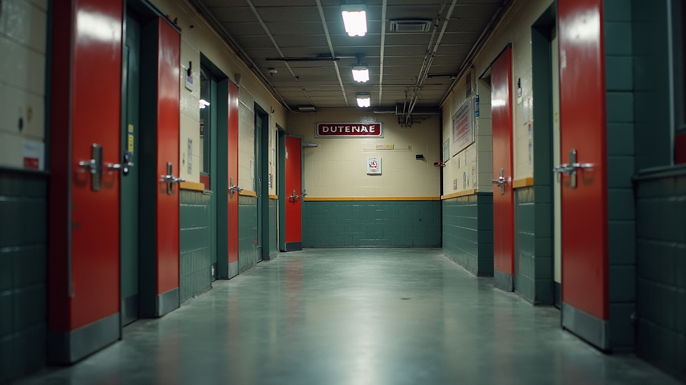 Eye-level view of a Boston emergency shelter entrance