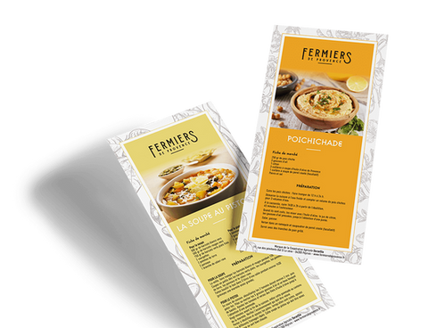 création flyer. roll up. site web. packaging.