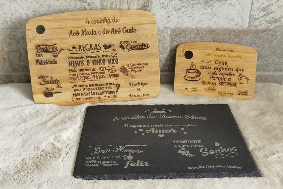 Placas de Cozinha personalizadas