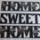 Miniatura: Quadro 3 Partes Home Sweet Home Floral