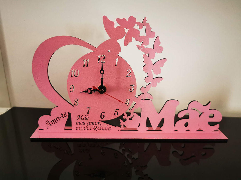 Miniatura: Relógio Borboleta com nomes personalizado