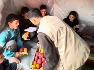 Fruit Aid and Quran Lessons Bring Comfort and Hope to Children in Gaza