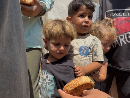Providing Food Aid to Families in Gaza