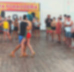 aula no Festival Nata Forrozeira 2019 . Evandro Paz e iris De franco