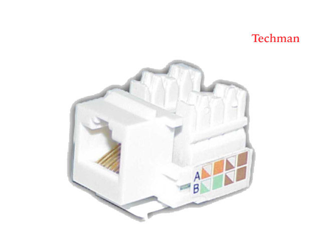 DT-1704 - Jack Keystone 568A/B Categoría 5E Blanco