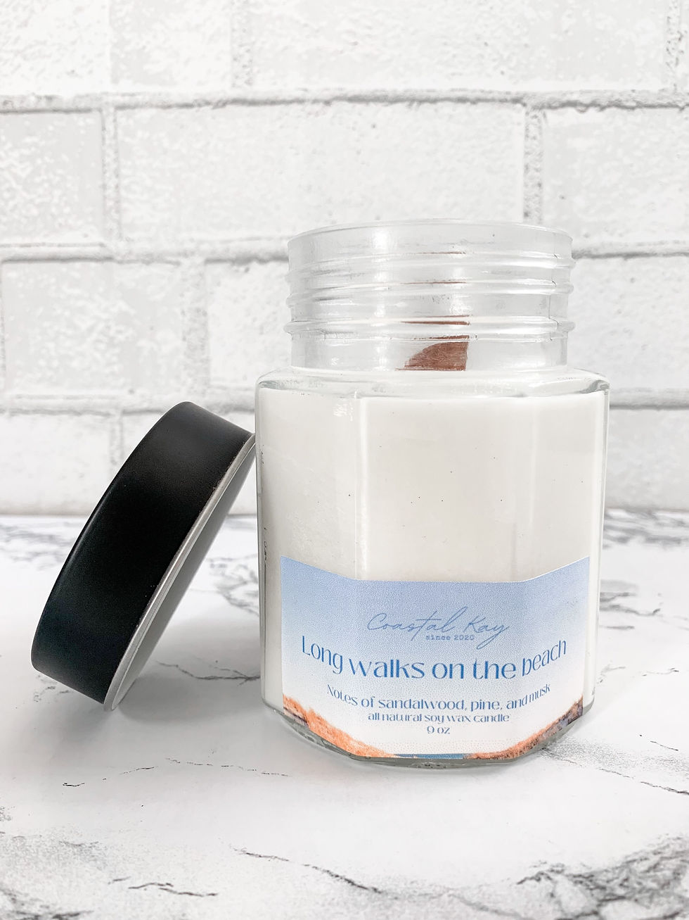 Thumbnail: Hexagon jar candle 9oz