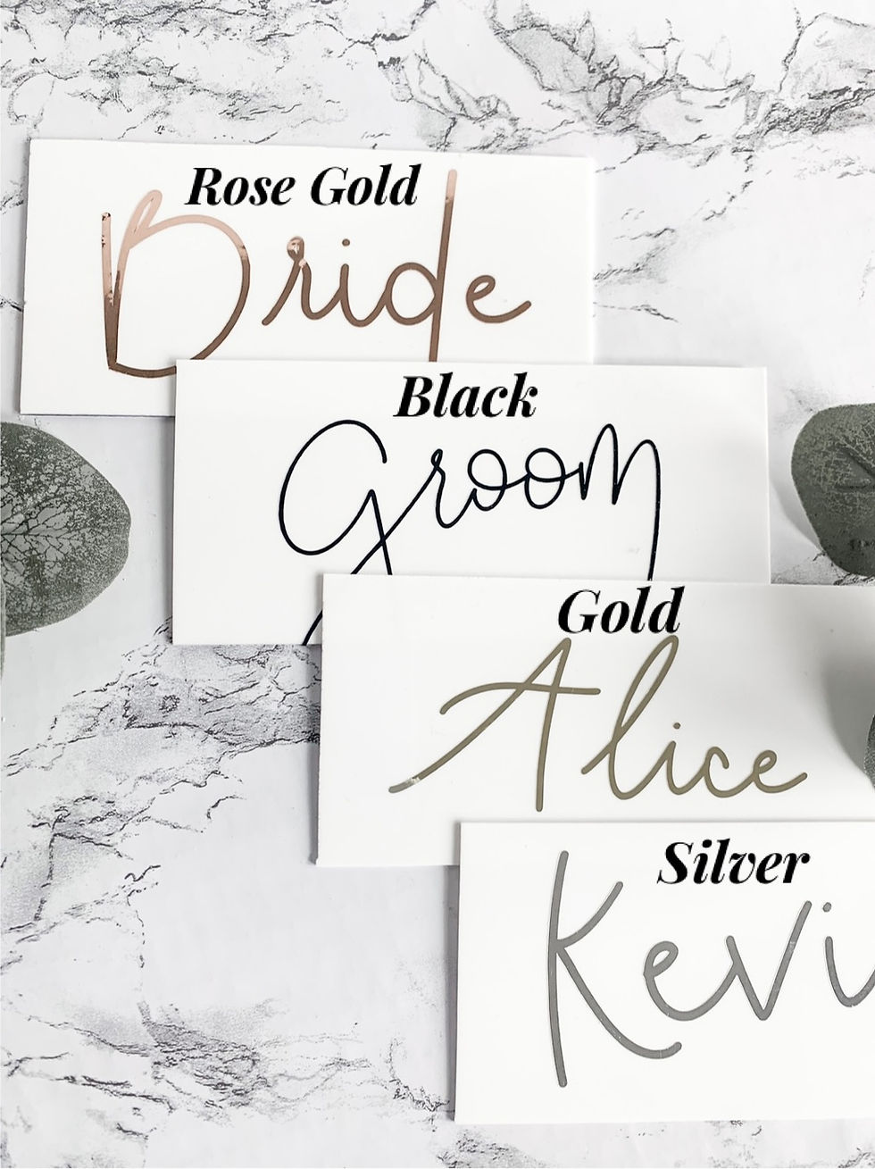 Thumbnail: White Acrylic Placecards