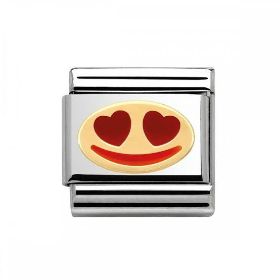 Nomination altın detaylı mineli charm