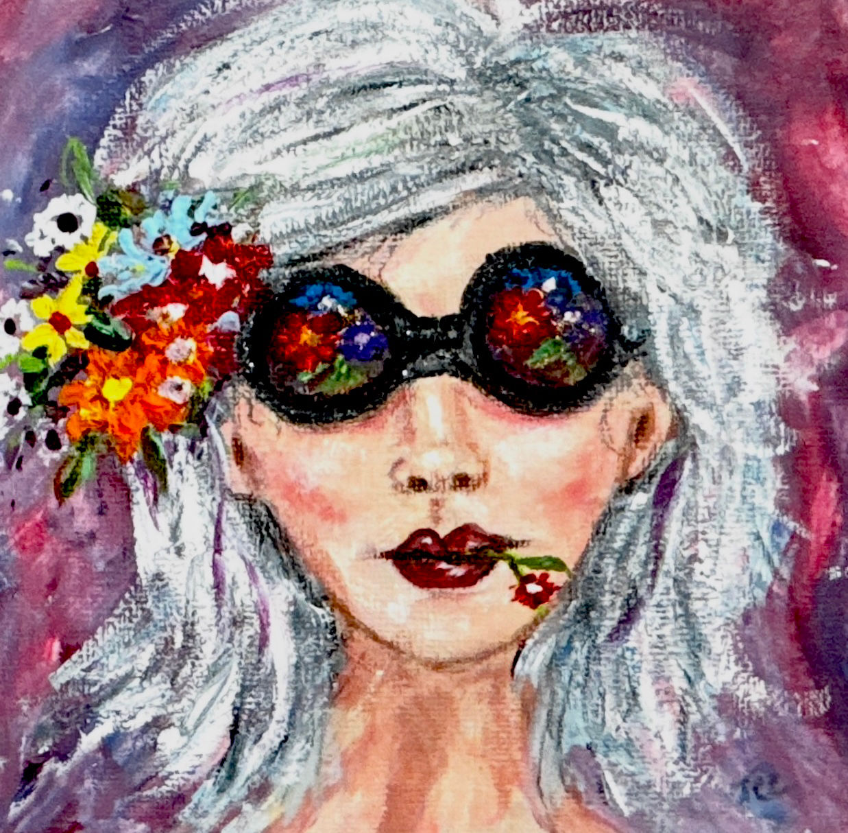 Garden Goggles PRINT by June Contini Limbacher 