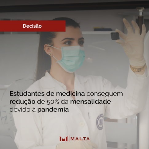 Estudantes de medicina conseguem redução de 50% da mensalidade devido à pandemia