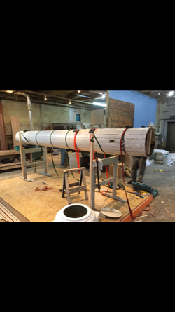 Shelburne town hall pillars