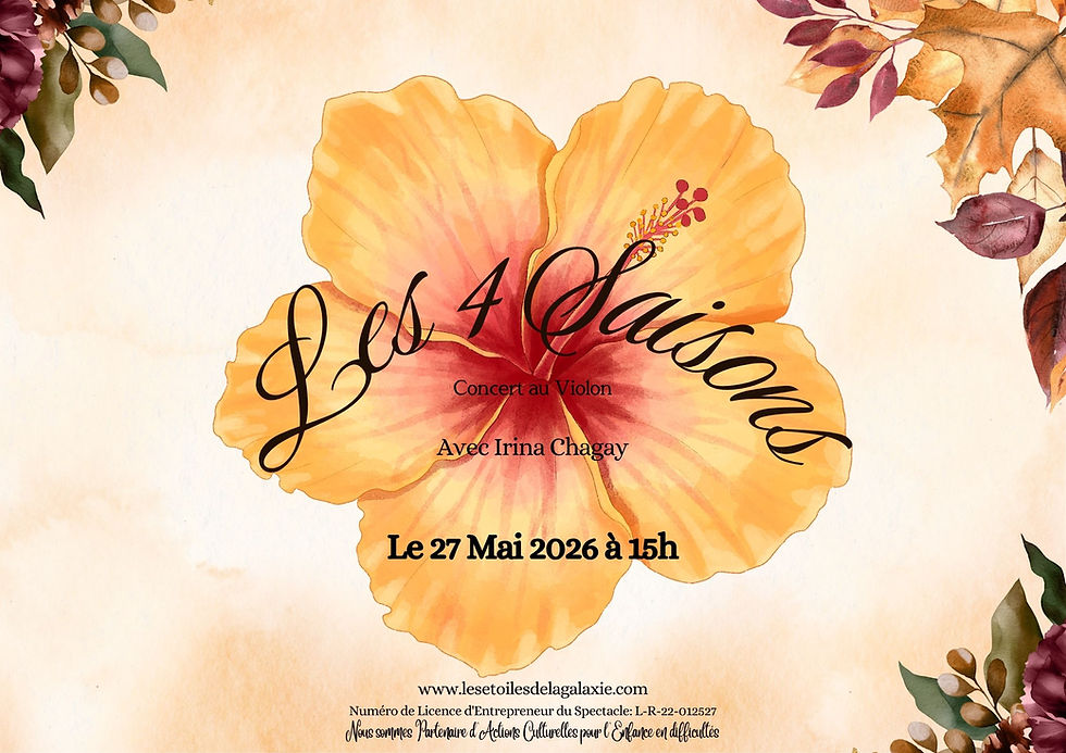 Affiche "Les 4 Saisons" La Compagnie Les Etoiles de la Galaxie