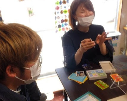 今日は社会参加事業で場所を分けてのゲーム大会でした!