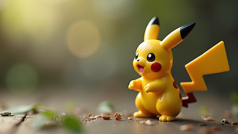Close-up view of a limited edition Pokémon figurine
