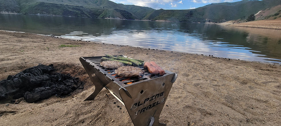 Thumbnail: Alpinist Flatpack Wood Burning Firepit and Grill