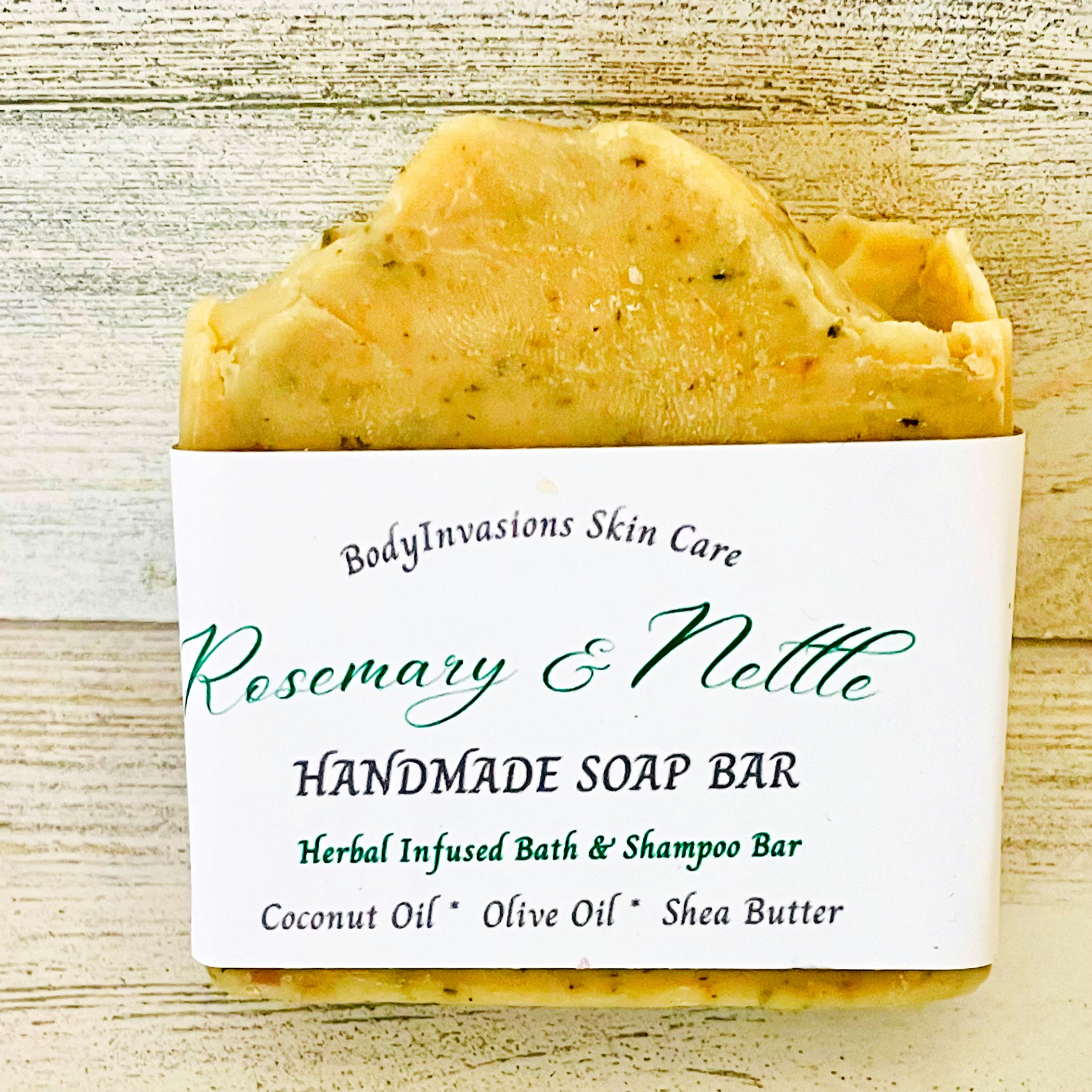 ROSEMARY AND NETTLE BATH AND SHAMPOO BAR