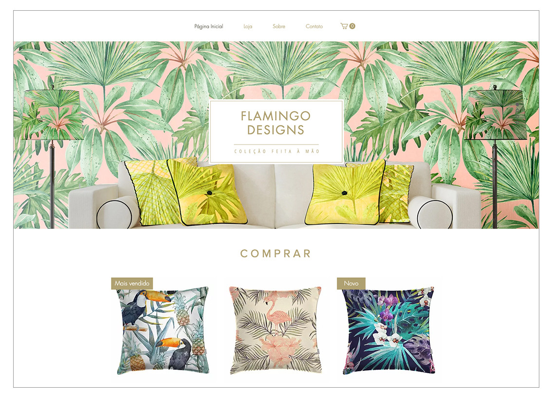 Template para loja virtual de acessórios para casa