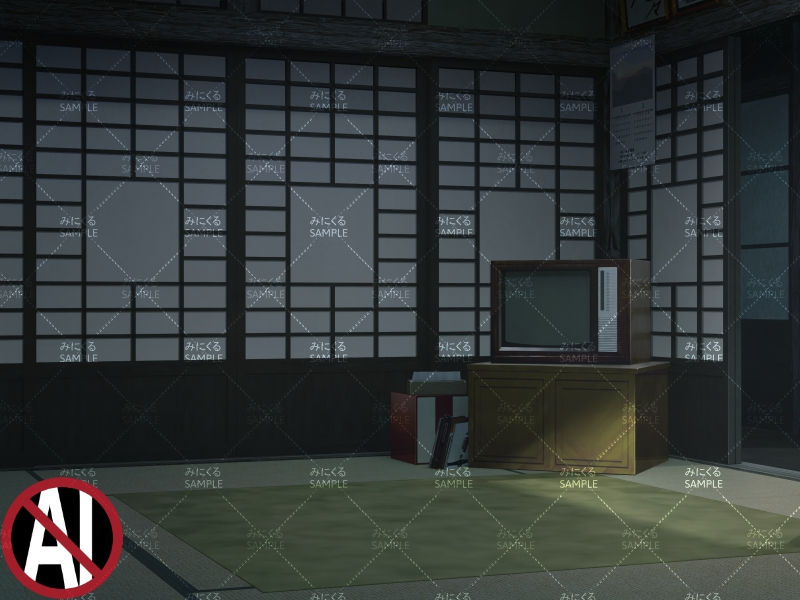 おばあちゃん家の部屋②1-2月(雨) - お部屋編01